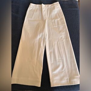 SPANX White Wide-Leg Trousers
